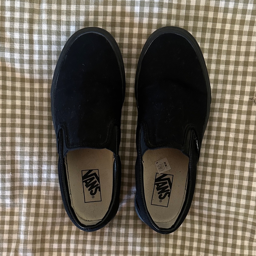 Vans Men's Classic Black Slip-On Sneakers
